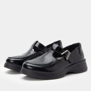 Jensie Glazed Black Shoe