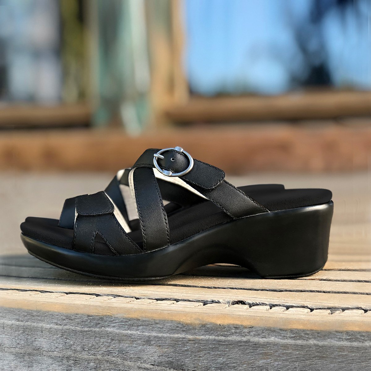 Roux Black Sandal - Image 2